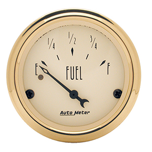AutoMeter 1506 Golden Oldies 2-1/16" Air-Core Fuel Level Gauge, 240-33 Ohms Electric