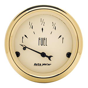 AutoMeter 1507 Golden Oldies 2-1/16" Air-Core Fuel Level Gauge, 0-30 Ohms Electric