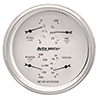 AutoMeter 1610 Old Tyme White 5" Air-Core Electric Quad Gauge, 100 PSI / 100-250 F / 8-18V / 240-33 Ohms Electric
