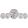 AutoMeter 1611 Old Tyme White 3-1/8" & 2-1/16" 5pc. Mechanical Speedometer Gauge Set
