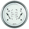 AutoMeter 1624 Old Tyme White 3-3/8" Air-Core Dual Gauge, 100 PSI / 240-33 Ohms Electric