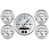 AutoMeter 1650 Old Tyme White 3-1/8" & 2-1/16" 5pc. GPS Speedometer Gauge Set