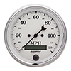 AutoMeter 1680 Old Tyme White 3-3/8" Air-Core Speedometer Gauge, 0-120 MPH Electric