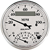 AutoMeter 1681 Old Tyme White 3-3/8" Air-Core Tach/Speedometer Combo Gauge, 8,000  RPM / 120 MPH Electric