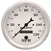 AutoMeter 1689 Old Tyme White 5" Air-Core Speedometer Gauge, 0-120 MPH Electric