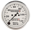 AutoMeter 1693 Old Tyme White 3-1/8" Air-Core Speedometer Gauge, 0-120 MPH Mechanical