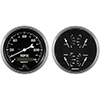 AutoMeter 1703 Old Tyme Black 5" Quad & Speedometer 2pc. Gauge Kit, 240-33 Ohms Electric