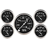 AutoMeter 1708 Old Tyme Black 3-1/8" & 2-1/16" 5pc. Mechanical Speedometer Gauge Set