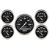 AutoMeter 1709 Old Tyme Black 3-1/8" & 2-1/16" 5pc. Electric Speedometer Gauge Set