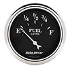 AutoMeter 1718 Old Tyme Black 2-1/16" Air-Core Fuel Level Gauge, 0-30 Ohms Electric