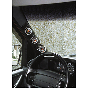 AutoMeter Gauge Mount, A-Pillar, Full, Triple, 2 1/16", Ford E Series 92-02