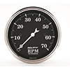 AutoMeter 1798 Old Tyme Black 3-1/8" Air-Core In-Dash Tachometer Gauge, 0-7,000  RPM Electric