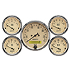 AutoMeter 1809-M Antique Beige 3-1/8" & 2-1/16" 5pc Gauge Kit, Speedometer Electrical