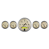 AutoMeter 1809 Antique Beige 3-1/8" & 2-1/16" 5pc Gauge Kit, Speedometer Electrical