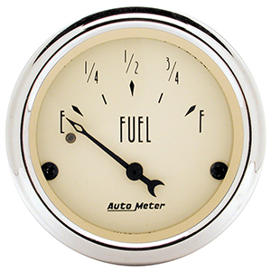 AutoMeter 1817 Antique Beige 2-1/16" Fuel Level Gauge, 240-33 Ohms Electrical