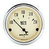 AutoMeter 1837 Antique Beige 2-1/16" Water Temperature Gauge, 100-250 f Electrical