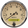 AutoMeter 1887-M Antique Beige 3-1/8" Air-Core Speedometer Gauge, 0-190 KPH Electrical