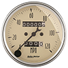 AutoMeter 1896 Antique Beige 3-1/8" Speedometer Gauge, 0-120 MPH Mechanical
