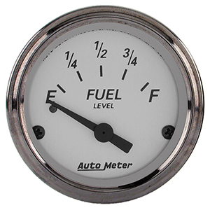 AutoMeter 1907 American Platinum 2-1/16" Fuel Level Gauge, 0-30 Ohms, GM Electrical