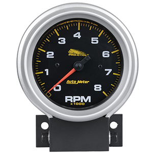AutoMeter 19201 Pro-Cycle 3-3/4" Air-Core Tachometer Gauge, 0-8,000  RPM