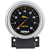 AutoMeter 19201 Pro-Cycle 3-3/4" Air-Core Tachometer Gauge, 0-8,000  RPM