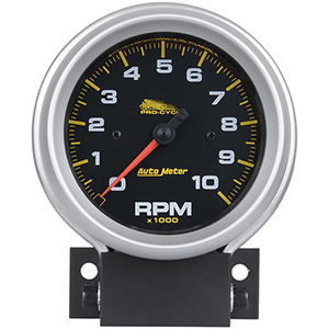 AutoMeter 19202 Pro-Cycle 3-3/4" Air-Core Tachometer Gauge, 0-10,000  RPM