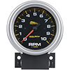 AutoMeter 19202 Pro-Cycle 3-3/4" Air-Core Tachometer Gauge, 0-10,000  RPM