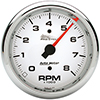 AutoMeter 19301 Pro-Cycle 3-3/8" Air-Core Tachometer Gauge, 0-8,000  RPM, White