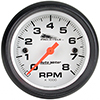 AutoMeter 19325 Pro-Cycle 2-5/8" Air-Core Tachometer Gauge, 0-8,000  RPM, White