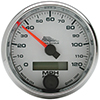 AutoMeter 19341 Pro-Cycle 2-5/8" Air-Core Electric Speedometer, 0-120 MPH, White