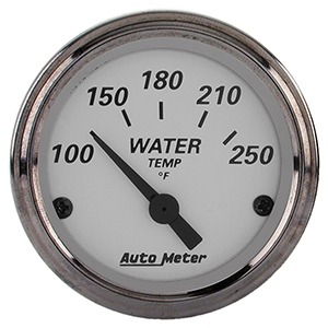 AutoMeter 1938 American Platinum 2-1/16" Water Temperature Gauge, 100-250 f Electrical