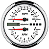 AutoMeter 19467 Pro-Cycle 5" Direct Fit Tachometer/Speedometer Combo Gauge, 8,000  RPM / 120 MPH, White