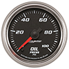AutoMeter 19652 Pro-Cycle 2-1/16" Digital Stepper Motor Oil Pressure Gauge, 0-100 PSI, Black