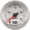 AutoMeter 19709 Pro-Cycle 2-1/16" Digital Stepper Motor Fuel Level Gauge, Programmable 0-280 Ohms, White