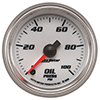 AutoMeter 19752 Pro-Cycle 2-1/16" Digital Stepper Motor Oil Pressure Gauge, 0-100 PSI, White