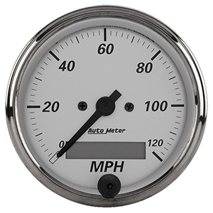 AutoMeter 1988 American Platinum 3-1/8" Speedometer Gauge, 0-120 MPH Electrical