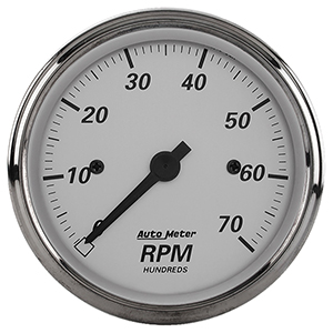 AutoMeter 1995 American Platinum 3-1/8" In-Dash Tachometer Gauge, 0-7,000  RPM Electrical