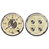 AutoMeter 2004 Prestige Antique Ivory 5" Air-Core Quad & Tachometer/Speedometer 2pc. Gauge Kit, 240-33 Ohms Electric