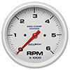 AutoMeter Gauge, Tachometer, 5", 6k  RPM, Marine White