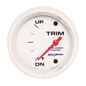 AutoMeter Gauge, Trim Level, 2 5/8", 0?Down-90?Up, Electric, Marine White