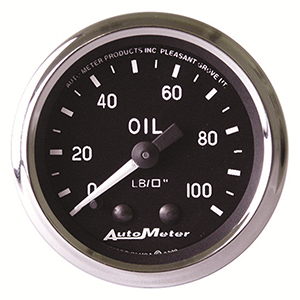 AutoMeter 201006 Cobra Mechanical 2-1/16" Oil Pressure Gauge, 0-100 PSI
