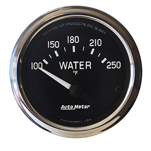 AutoMeter 201015 Cobra Electric 2-1/16" Air-Core Water Temperature Gauge, 100-250 f