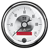 AutoMeter 2084 Prestige Pearl 3-3/8" Air-Core Speedometer Gauge, 0-120 MPH Electric