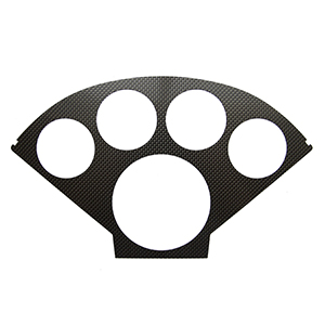 AutoMeter 2123 Optional Faceplate For 2207, Carbon Look