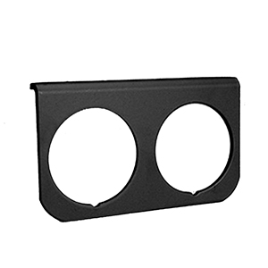 AutoMeter Gauge Mounting Panel, Dual, 2 1/16", black, aluminum