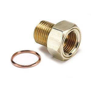 AutoMeter 2275 Brass Metric Adapter Fitting, 5/8"-18 UNF to 16mm x 1.5 Male