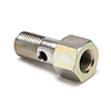 AutoMeter 2276 Metric Adapter Fitting, 12mm x 1.25 Banjo Bolt to 1/8" NPT