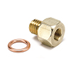 AutoMeter 2278 Brass Metric Adapter Fitting, 1/8" NPT Female to 12mm x 1.75 Male