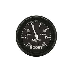 AutoMeter 2310 Auto Gage Mechanical 2-5/8" Boost / Vacuum Gauge, 30 HG / 20 PSI