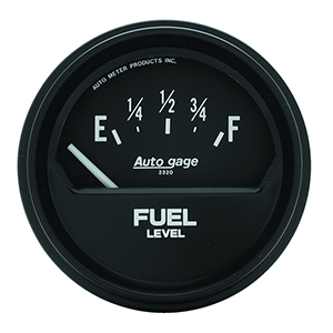 AutoMeter 2315 Auto Gage Electrical 2-5/8" Fuel Level Gauge, 73-10 Ohms